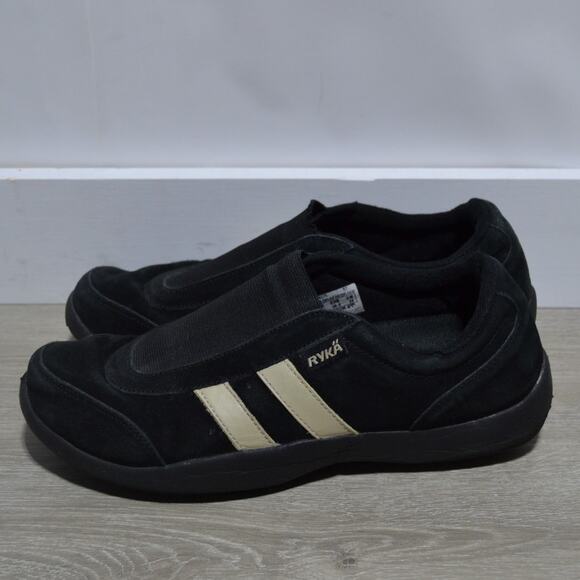 Ryka Woman's Slip-On Black & White Sneakers Size 9 - Picture 3 of 9